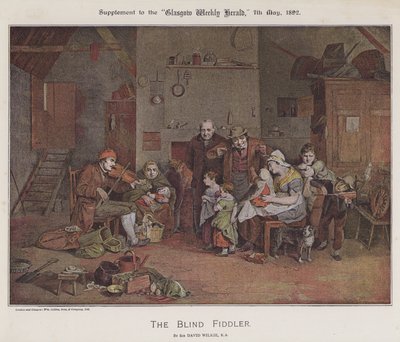 The Blind Fiddler by David (after) Wilkie