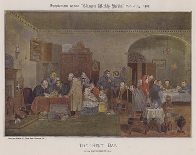 The Rent Day by David (after) Wilkie