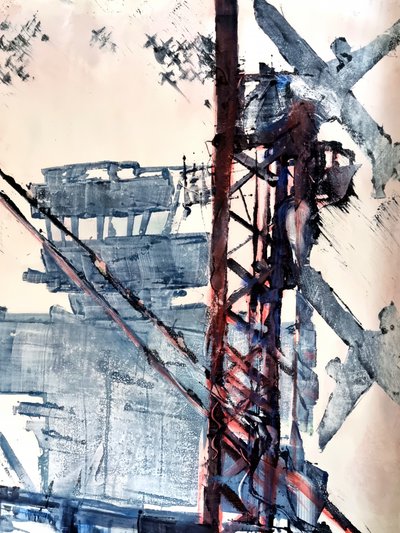Abstract Industrial Structure by David Antonides