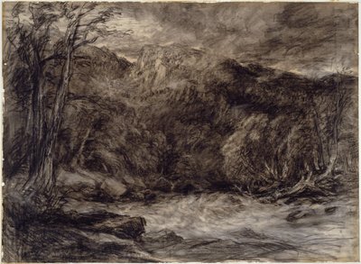A Mountain Torrent by David Cox the elder