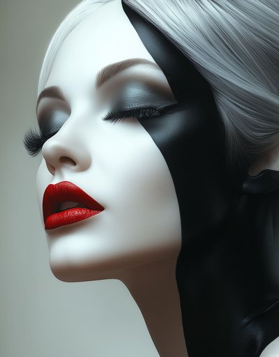 Elegant Duality Portrait by David Drake