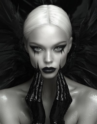 Gothic Angel Portrait by David Drake