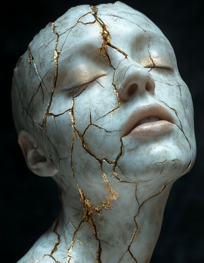Kintsugi Golden Beauty by David Drake