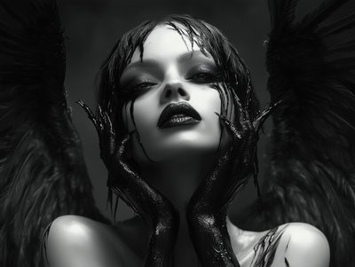 Mysterious Dark Angel by David Drake