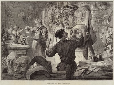 Preparing for the Pantomimes by David Henry Friston