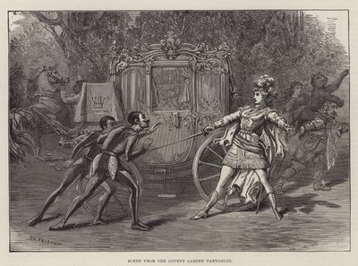 Scene from the Covent Garden Pantomime by David Henry Friston