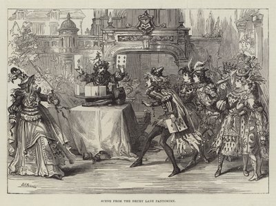 Scene from the Drury Lane Pantomime by David Henry Friston