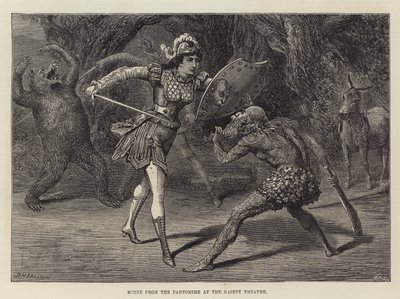 Scene from the Pantomime at the Gaiety Theatre by David Henry Friston