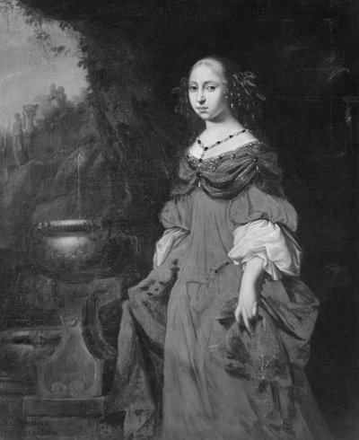 Anna Dorothea, 1640-1713, Princess of Holstein-Gottorp, Abbess of Quedlinburg by David Klöcker Ehrenstrahl