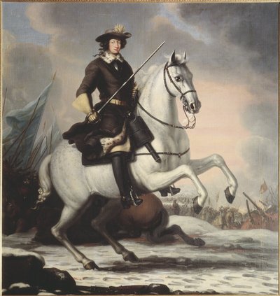 Charles XI (1655–1697), King of Sweden, Count Palatine of Zweibrücken, at the Battle of Lund in 1676, 1682 by David Klöcker Ehrenstrahl