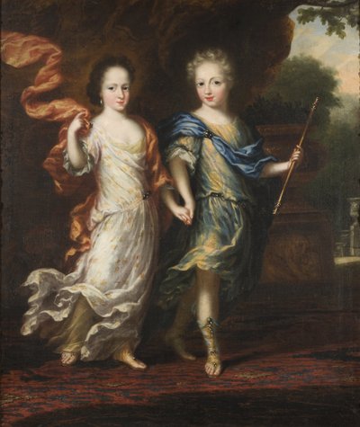 Karl XII, 1682-1718, King of Sweden, Count Palatine of Zweibrücken and Hedvig Sofia, 1681-1708, Princess of Sweden, Duchess of Holstein-Gottorp by David Klöcker Ehrenstrahl