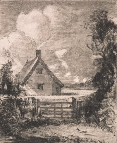 Cottage in a Cornfield by David Lucas