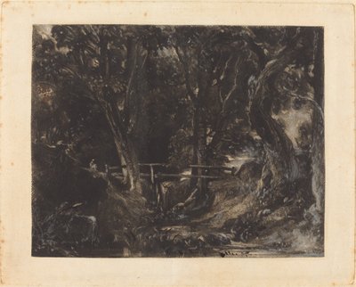 A Dell at Helmingham Park, Suffolk by David Lucas after John Constable