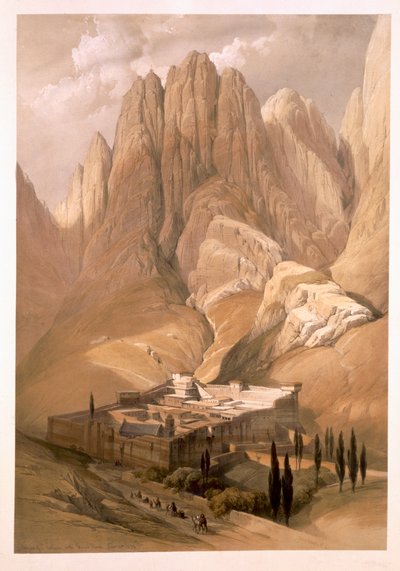 Convent of St. Catherine with Mount Horeb, February 19th 1839, plate 118 from Volume III of 