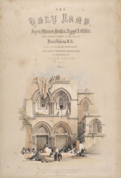 Entrance to the Holy Sepulchre, Jerusalem by David Roberts