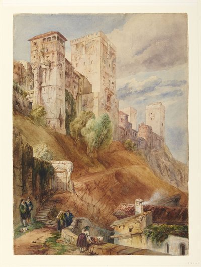Fortress of the Alhambra by David Roberts