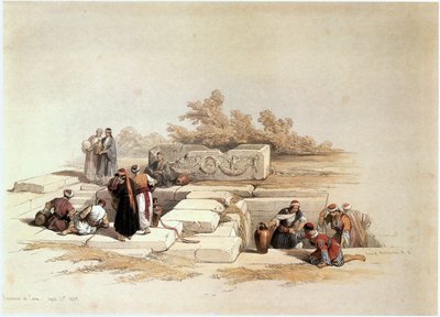 Fountain at Canaa, Jesreel Valley by David Roberts