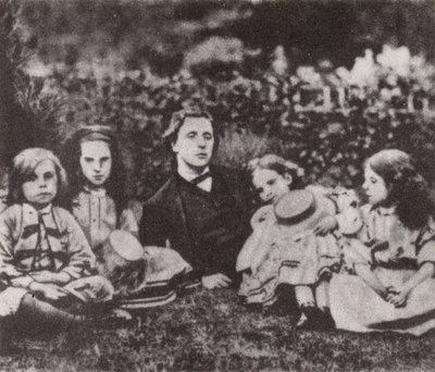 Lewis Carroll with the Macdonald Children by David Scott Lieutenant-Colonel (after) Dodgson