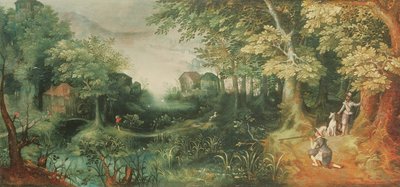 Landscape with Hunters by David Vinckboons