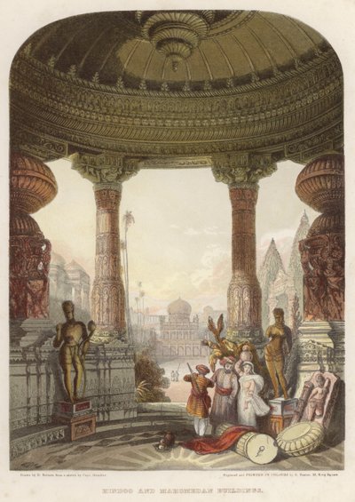 Hindoo and Mahomedan Buildings by David after Roberts