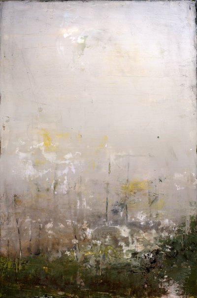 Misty Abstract Field by Deb Chaney