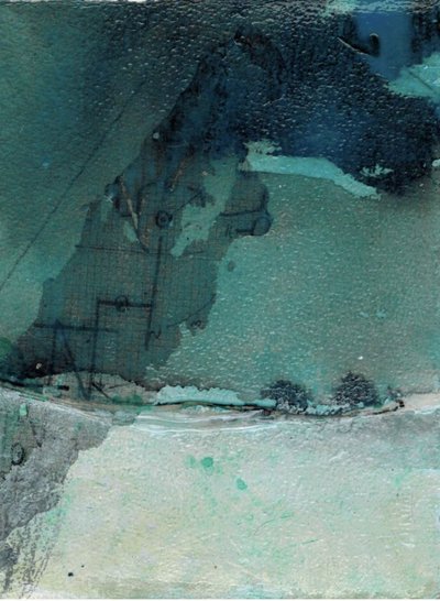 Misty Teal Horizon by Deb Chaney