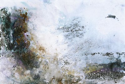 Muted Organic Abstract Flow by Deb Chaney