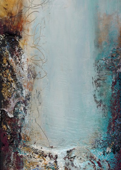 Textured Blue Flow by Deb Chaney