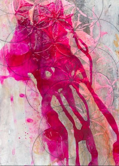 Vibrant Pink Flow by Deb Chaney