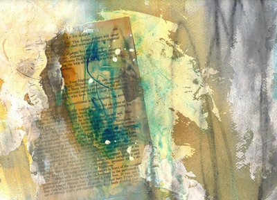Vintage Textures Collage by Deb Chaney