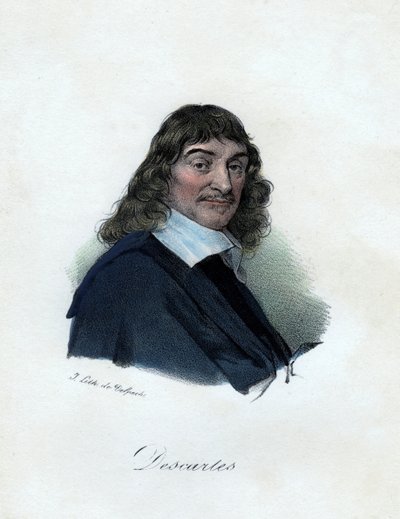 Rene Descartes, French Philosopher, Mathematician, and Scientist, c. 19th Century by Delpech