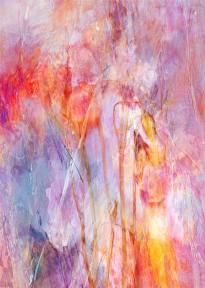 Dreamy Floral Abstract by Delphine Devos
