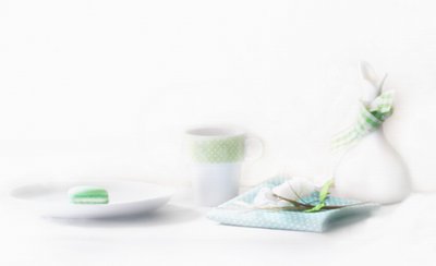 Fresh Green Macaron Table by Delphine Devos