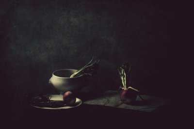 Rustic Radishes Still Life by Delphine Devos
