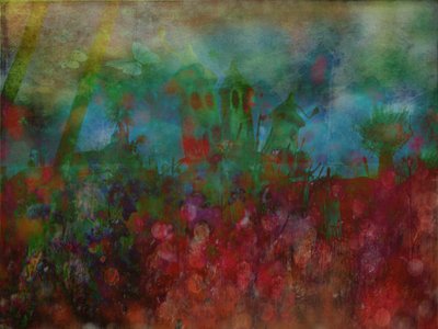 Vibrant Fantasy Garden by Delphine Devos