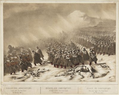 March on Constantine: The Army Leaves Raz-Ourd-Zenati (20 November 1836) by Denis-Auguste-Marie Raffet