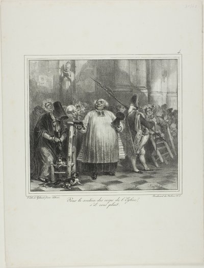 For the Support of the Church Staff, if You Please... by Denis Auguste Marie Raffet