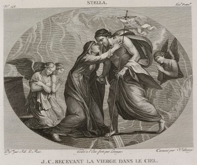Jesus Christ Receiving the Virgin in Heaven by Denis Sebastien Leroy