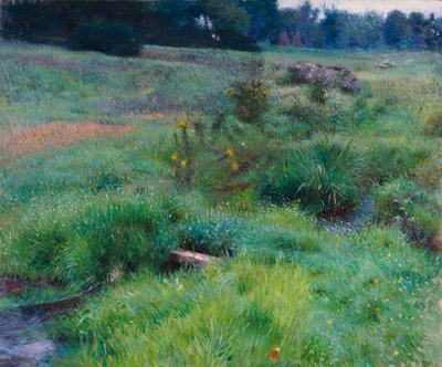 The Brook at Medfield by Dennis Miller Bunker
