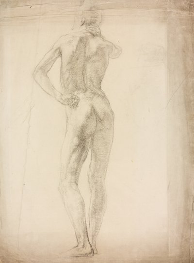 A Study of a Male Figure by Derwent Lees
