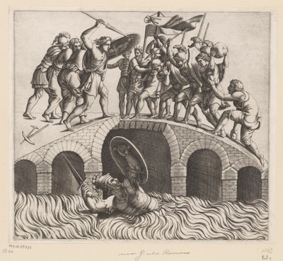 Horatius Cocles in the Tiber by Diana Mantuana