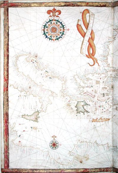 Italy, Greece and the Cyclades (detail) by Diego Homem