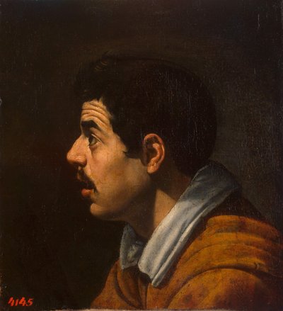 Head of a Man in Profile by Diego Velázquez