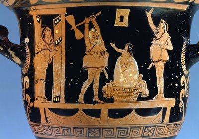 Red-figure Bell Krater (detail) by Dijon Painter