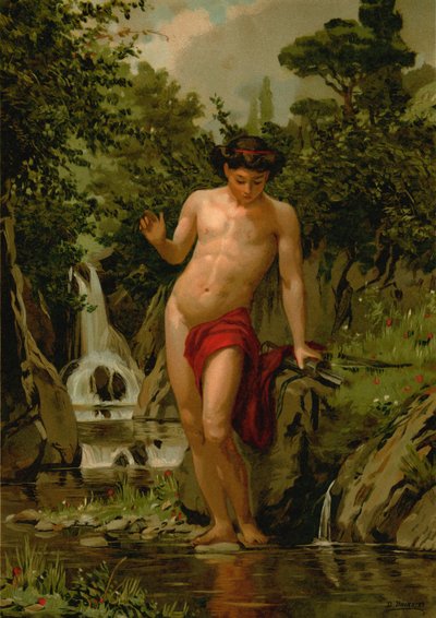 Narcissus in Love with His Own Reflection by Dionisio Baixeras Verdaguer