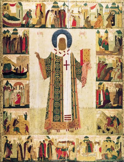 The Metropolitan Peter of Moscow with Scenes from His Life, 1480s by Dionysius