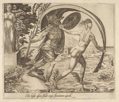 A Shield is of No Use When Fortune Turns Her Back from Six Sayings About Fortune by Dirck Volkertsen Coornhert