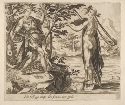 The One to Whom Fortune Is Playing Will Dance Merrily from Six Sayings about Fortune, ca. 1560 by Dirck Volkertsen Coornhert