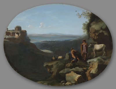 Mercury and Argus in a Landscape, c. 1635 by Dirck van der Lisse