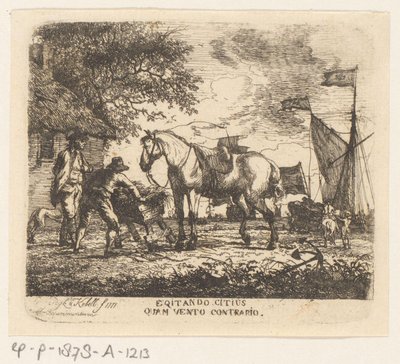 Feeding the Horse (Egitando citius quam vento contrario) by Dirk Langendijk